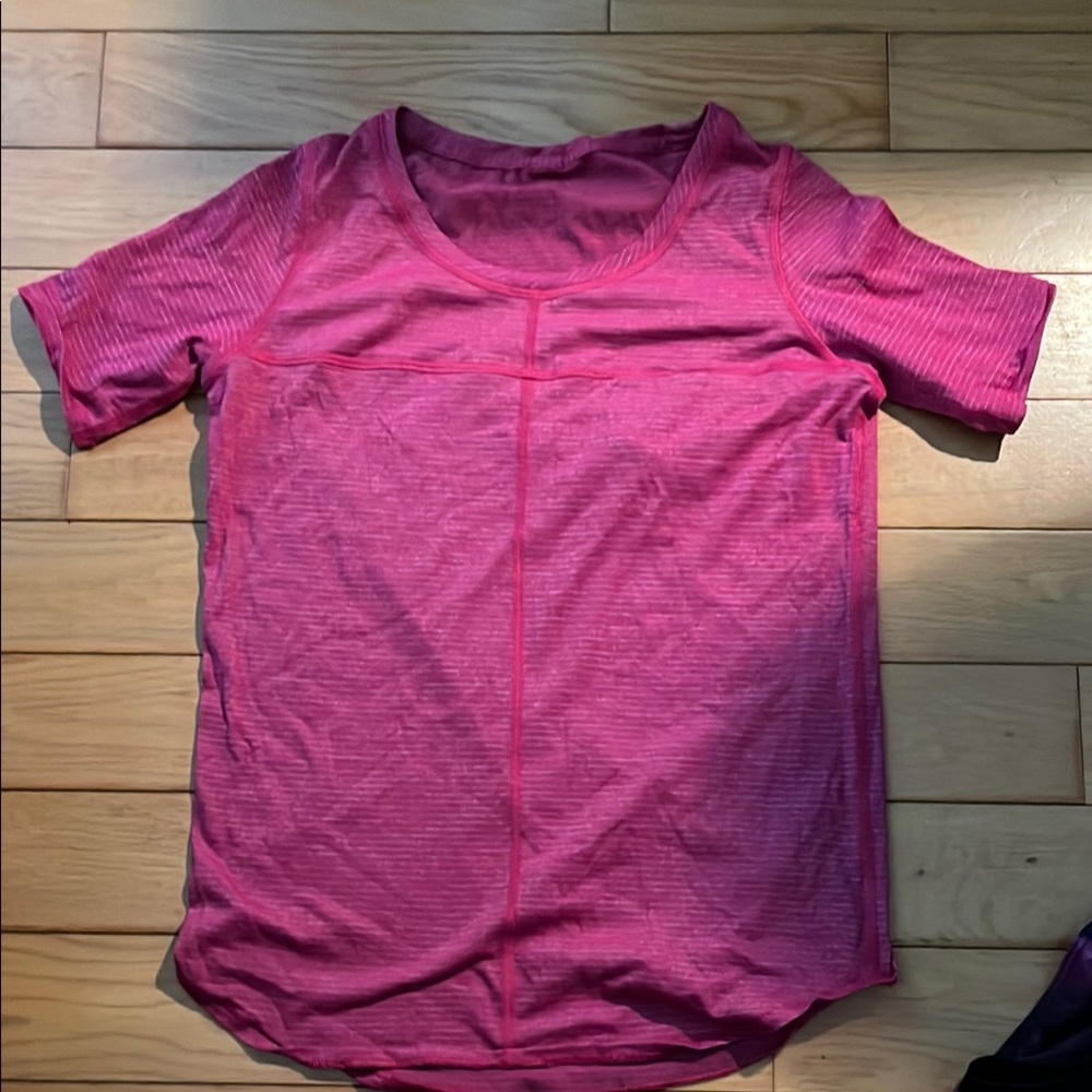 Lululemon Pink Short Sleeve Athletic Top